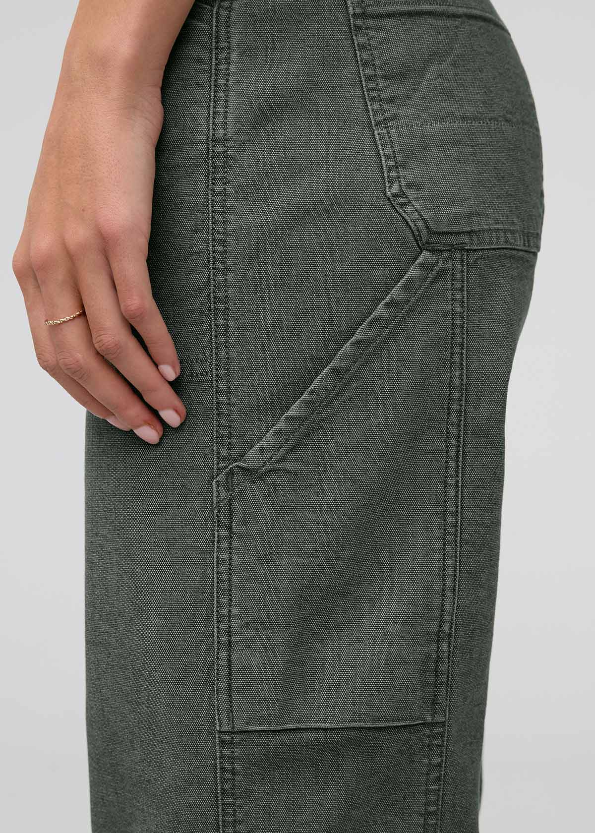Stretch Canvas Utility Pant - Black Spruce - Image 6