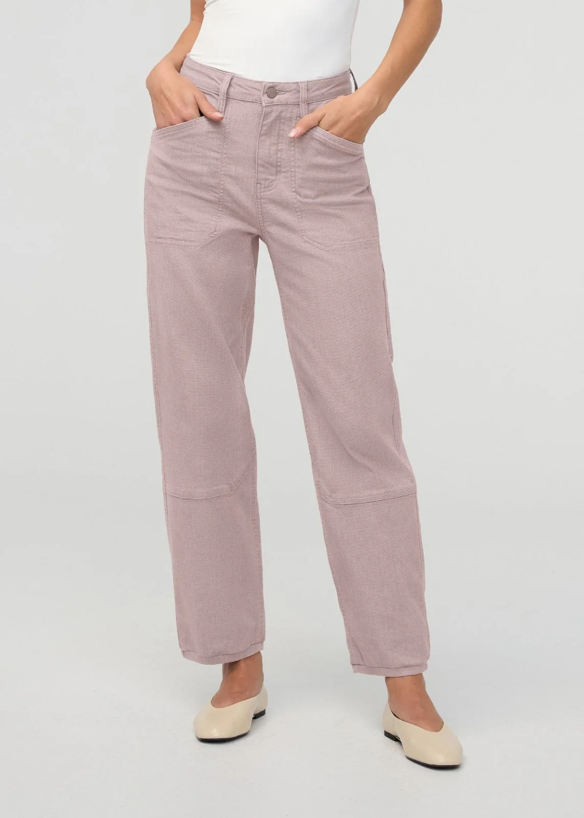Stretch Canvas Utility Pant - Chalk - Image 2