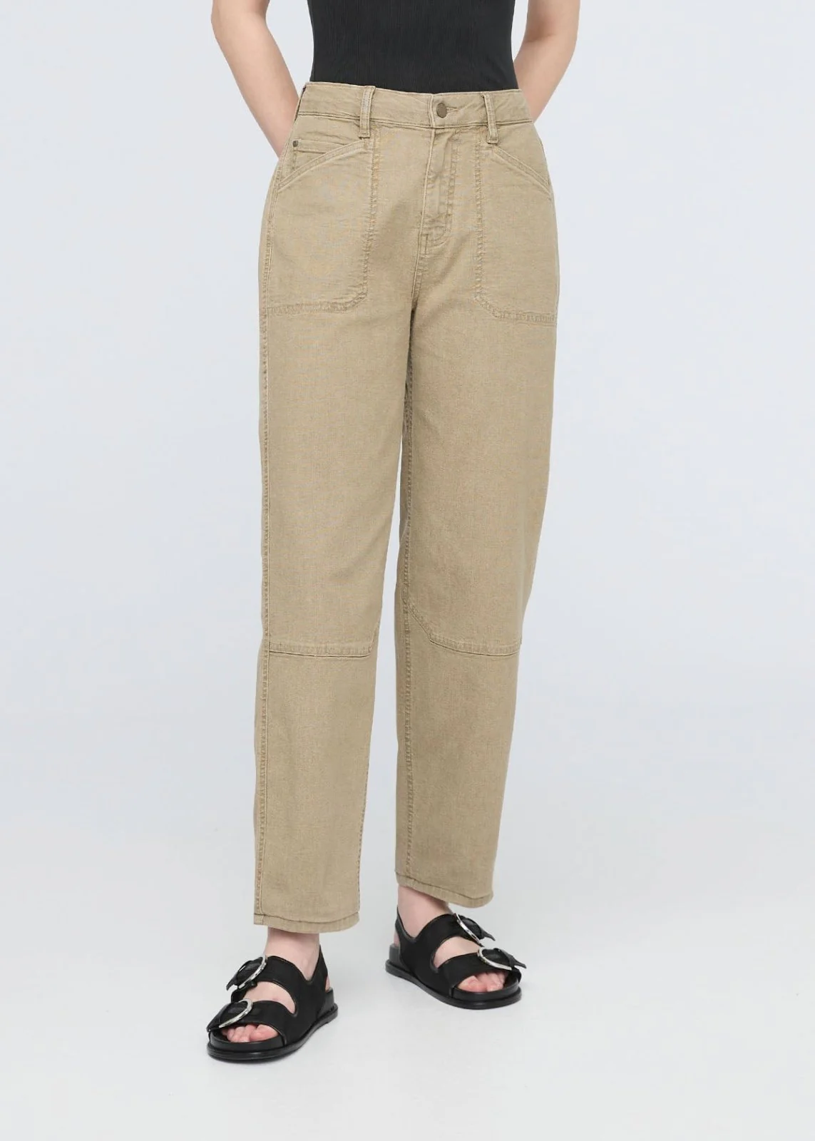 Stretch Canvas Utility Pant - Tan - Image 2