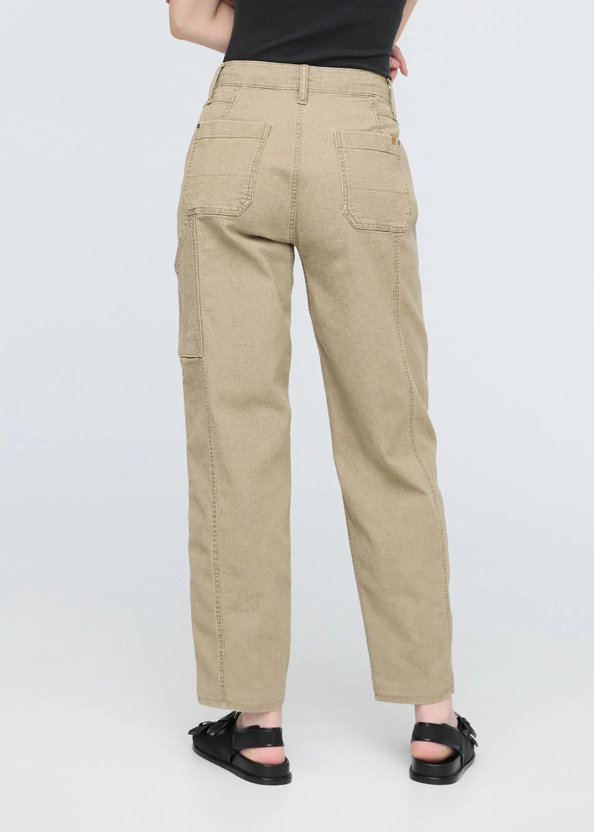 Stretch Canvas Utility Pant - Tan - Image 4