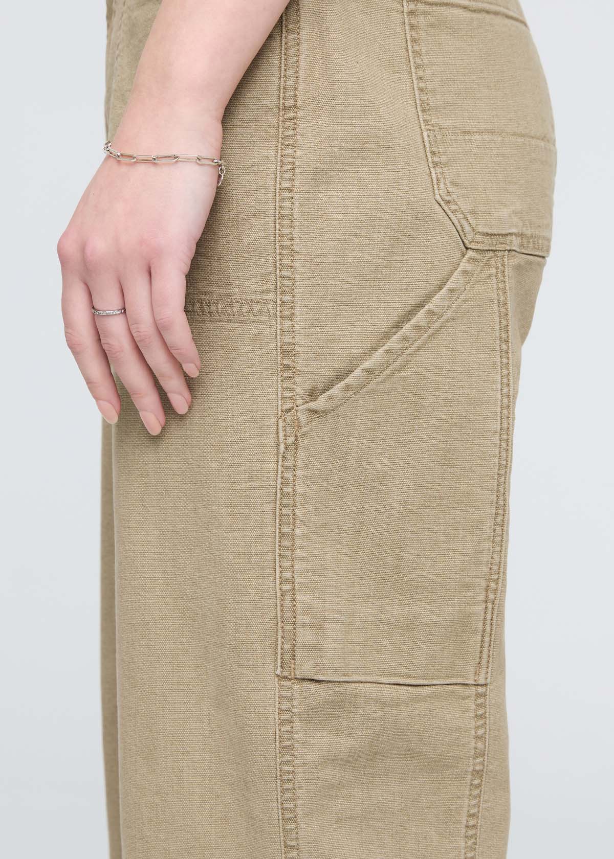 Stretch Canvas Utility Pant - Tan - Image 6