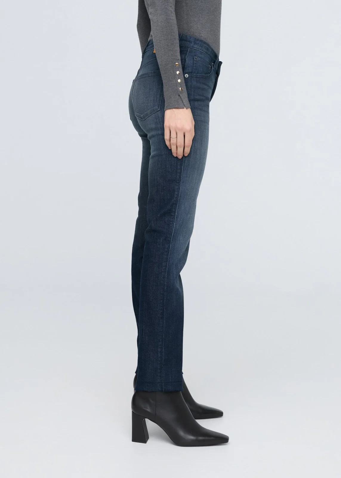 Performance Denim Mid Rise Slim Straight - Nostalgia Tone - Image 3