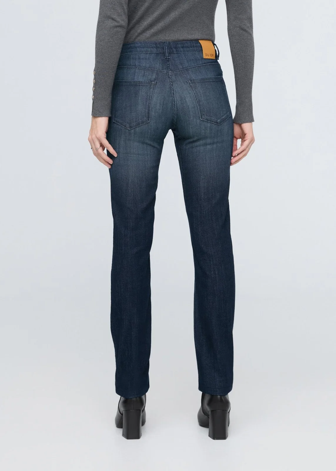 Performance Denim Mid Rise Slim Straight - Nostalgia Tone - Image 4