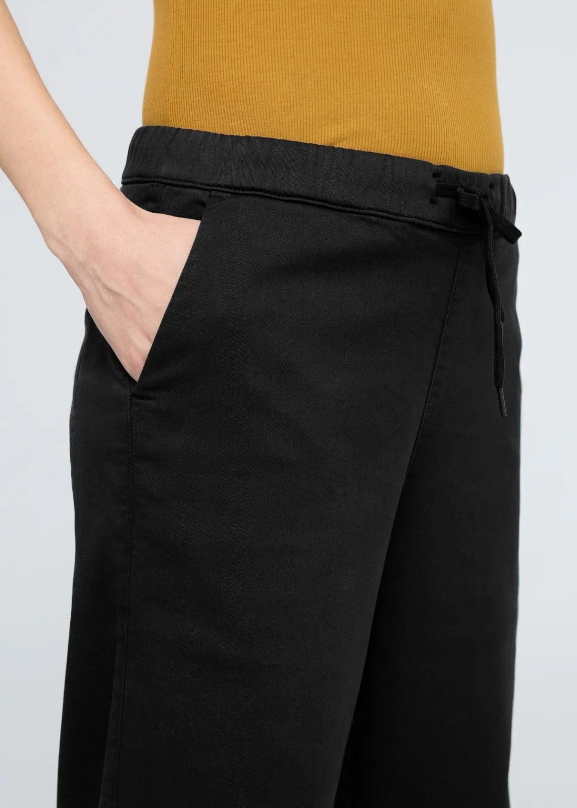 No Sweat Wide Leg Pant - Black - Image 5