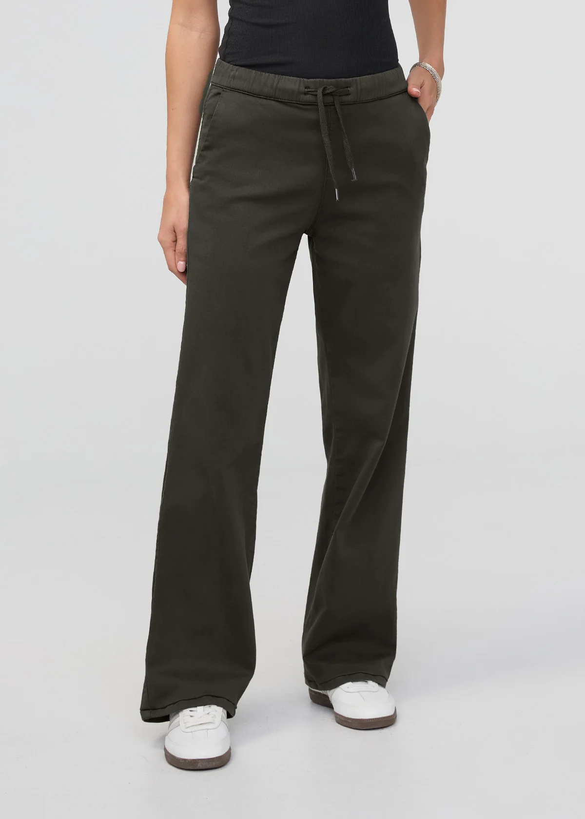 No Sweat Wide Leg Pant - Evergreen - Image 2